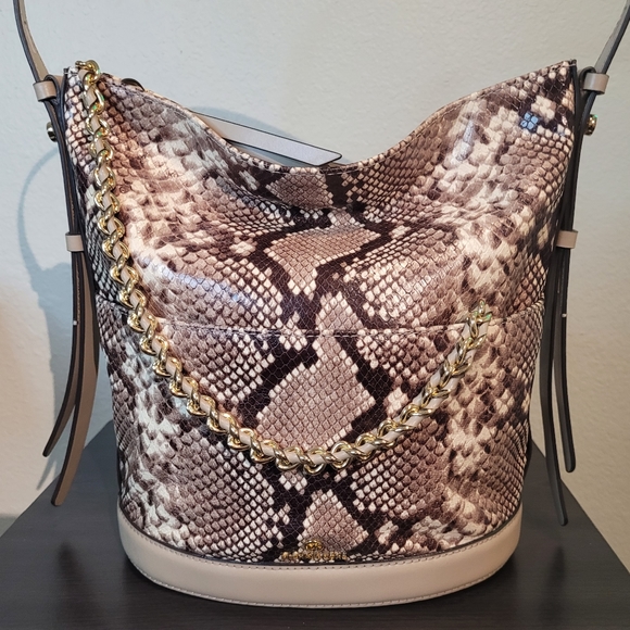 Michael Kors Bags Michael Kors Reese Snake Large Shoulder Bag